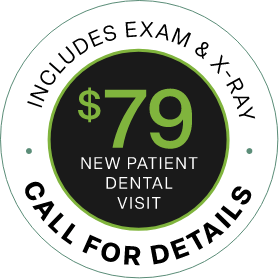 $79 New Patient Special stamp