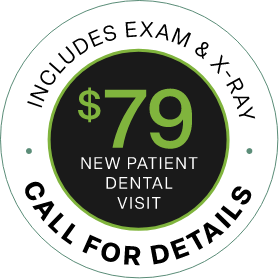 $79 New Patient Special stamp